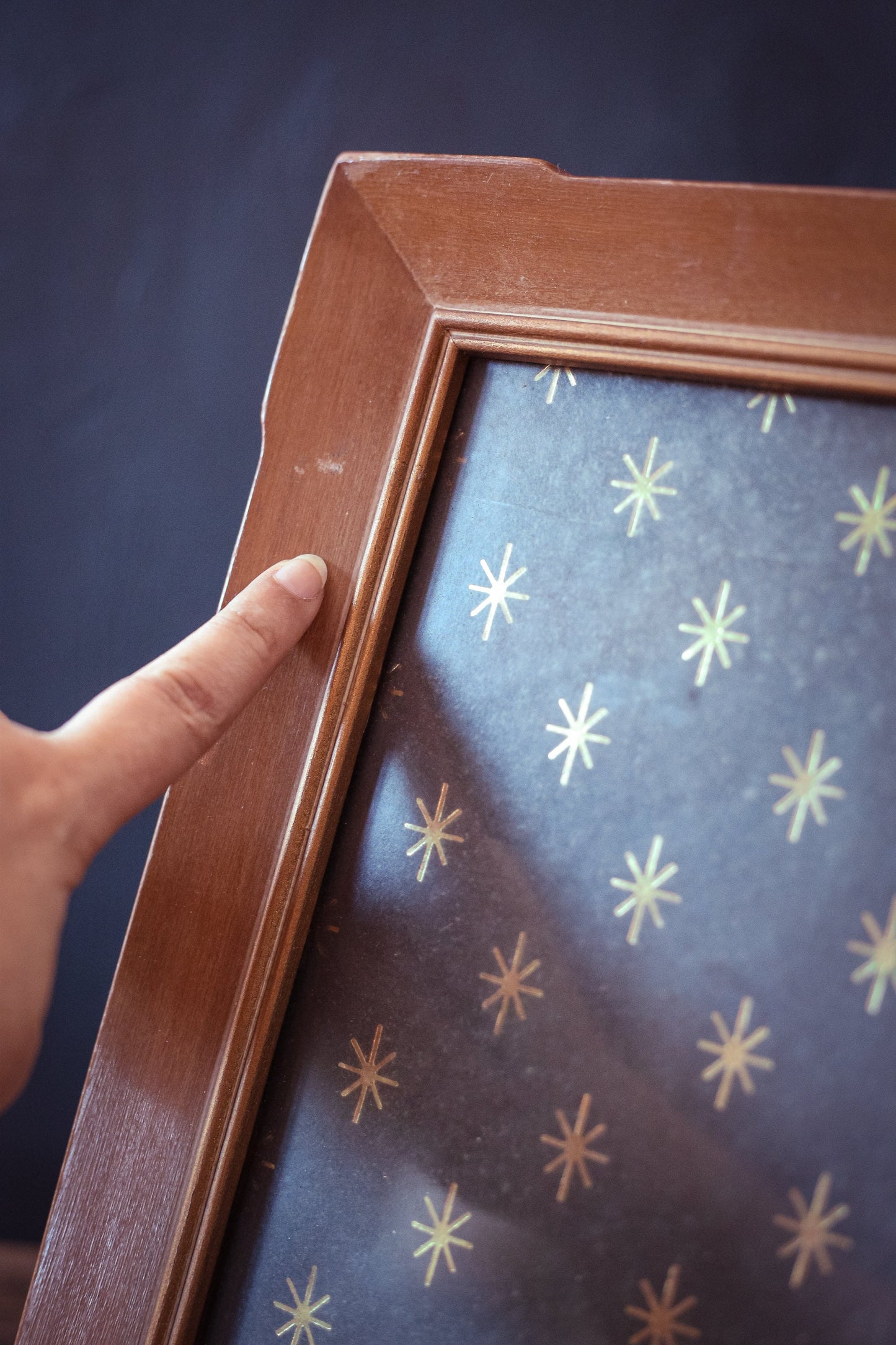 Large Wooden Photo Frame Corner Details - Vintage Wood Picture Frame