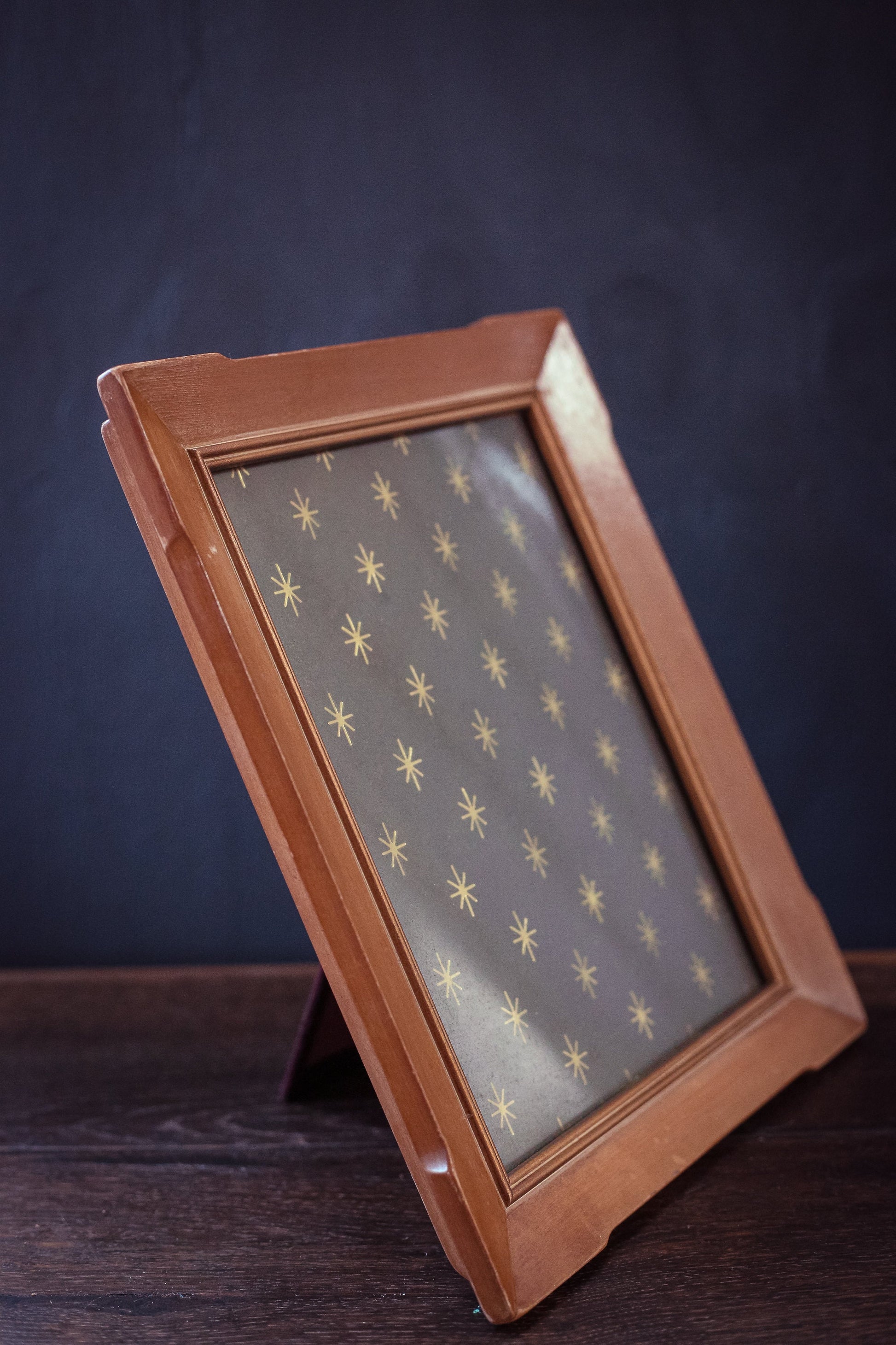 Large Wooden Photo Frame Corner Details - Vintage Wood Picture Frame