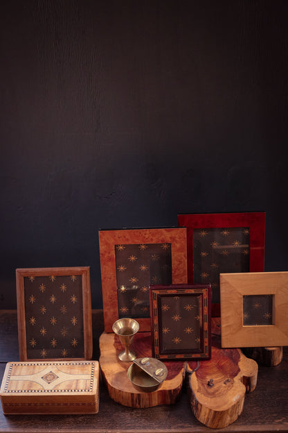 Minimal Wooden Photo Frame - Vintage Rustic Wood Picture Frame