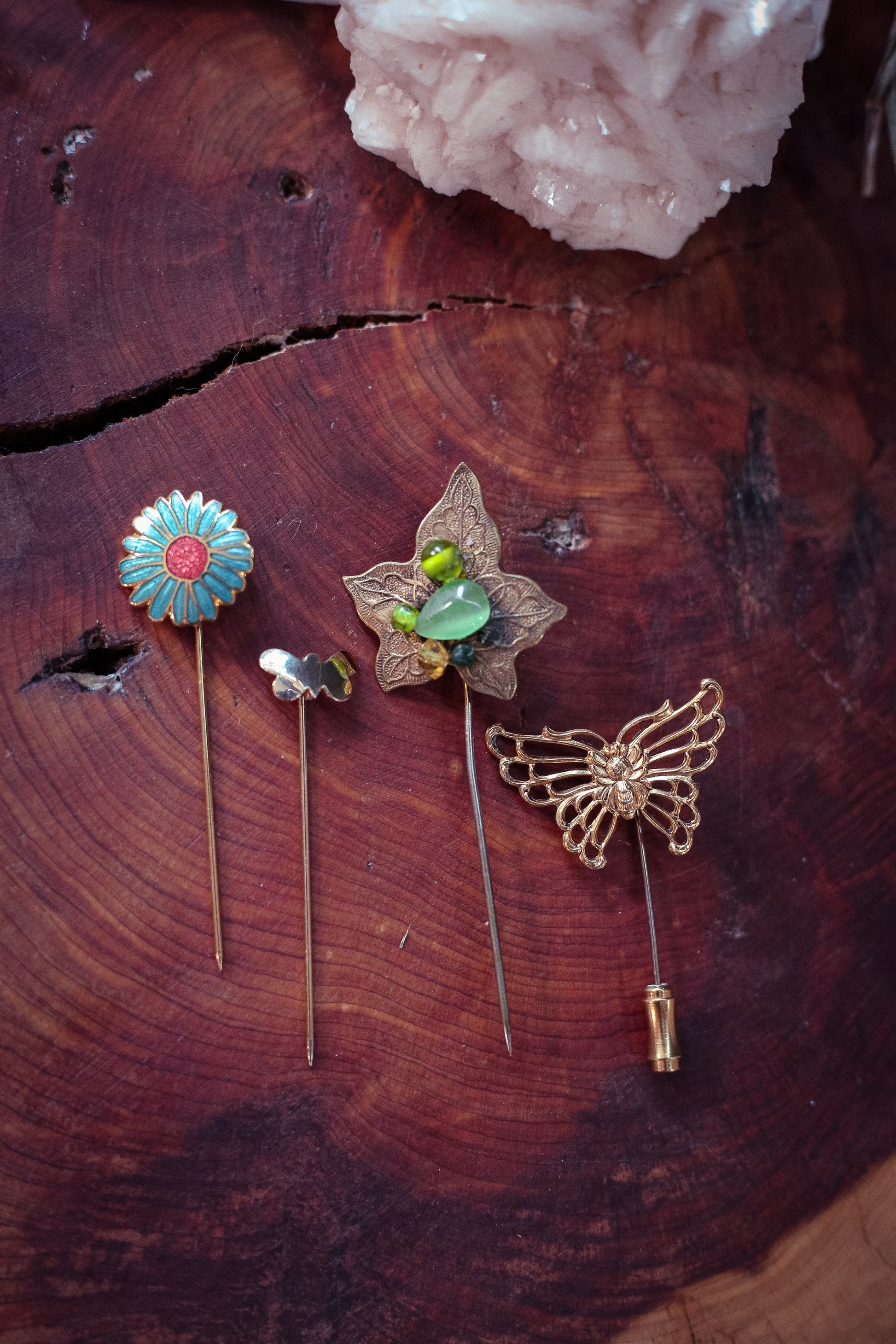 Floral & Fauna Stick Pins - Select style from dropdown