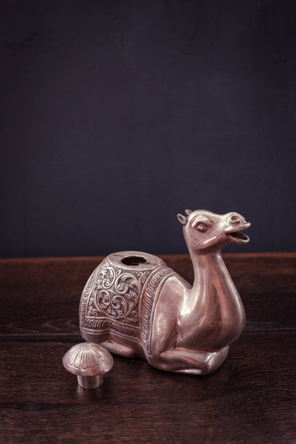 Silver Camel Creamer/Tea Server - Vintage Silver Camel with Pour Spout