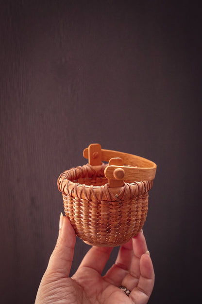 Nantucket Baskets with Handles - Vintage Wood Wicker Basket *Select from dropdown