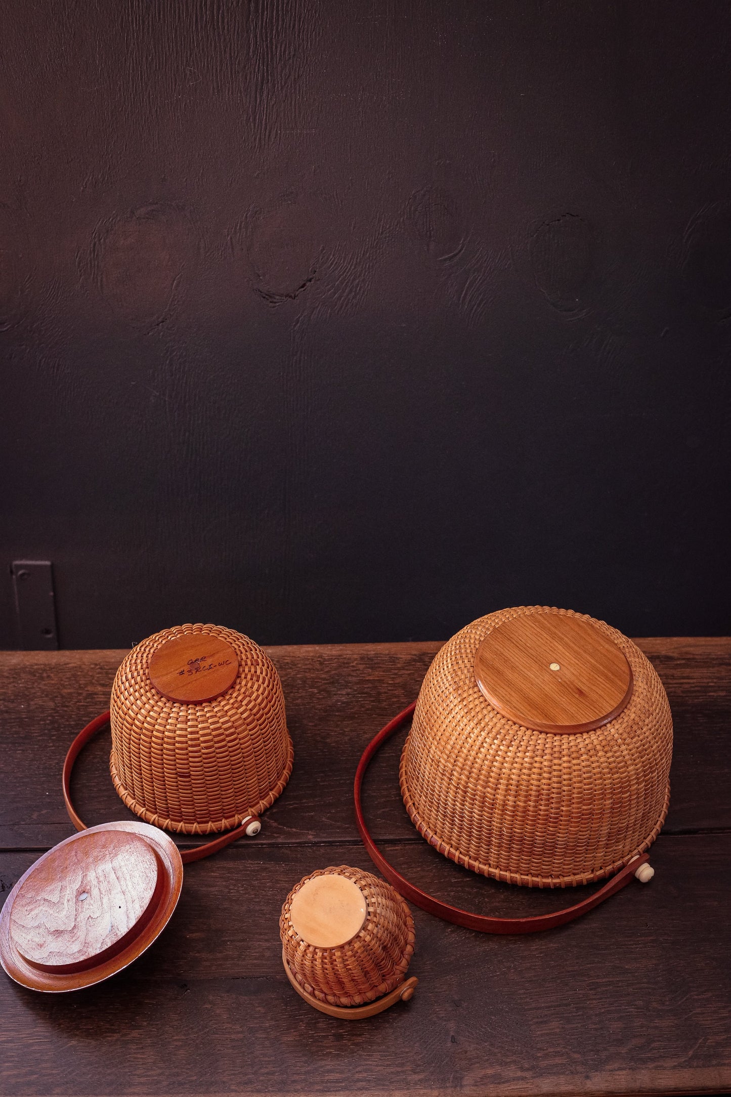 Nantucket Baskets with Handles - Vintage Wood Wicker Basket *Select from dropdown