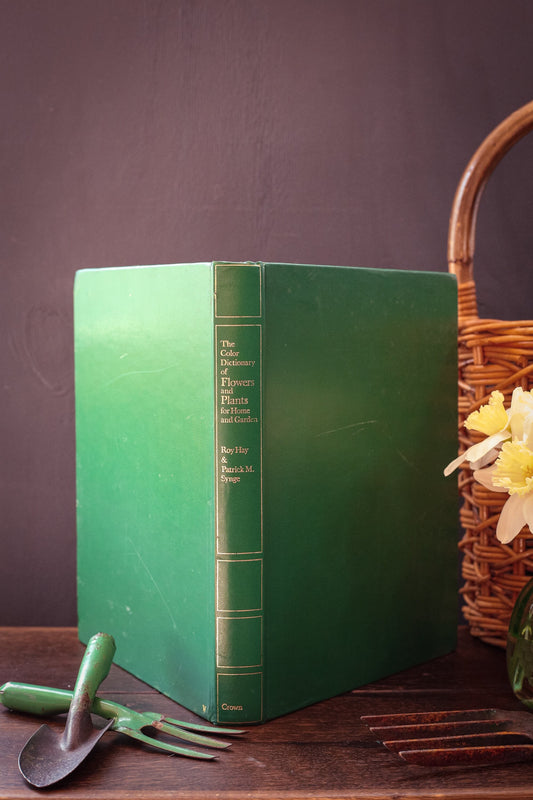 The Color Dictionairy of Flowers and Plants for Home & Garden - Vintage Leather Hardcover Gardening Book