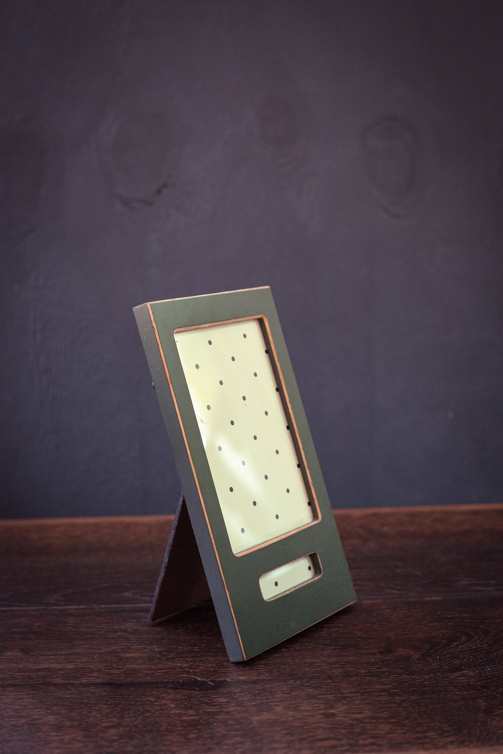 Green Wood Picture Frame - Vintage Umbra Photo Frame