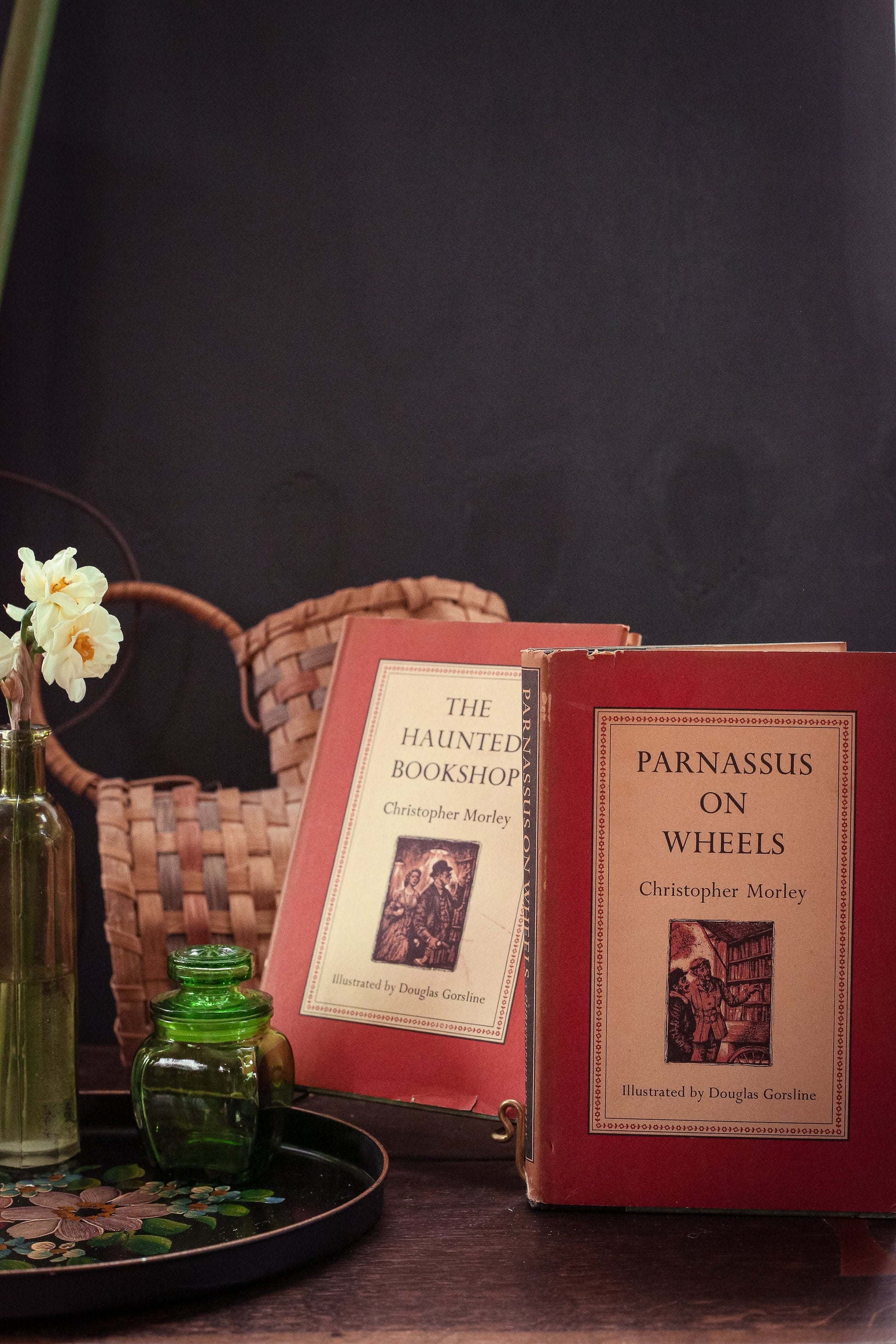 Set of Parnassus on Wheels and Haunted Bookshop - Vintage Collectible Hardcover Books