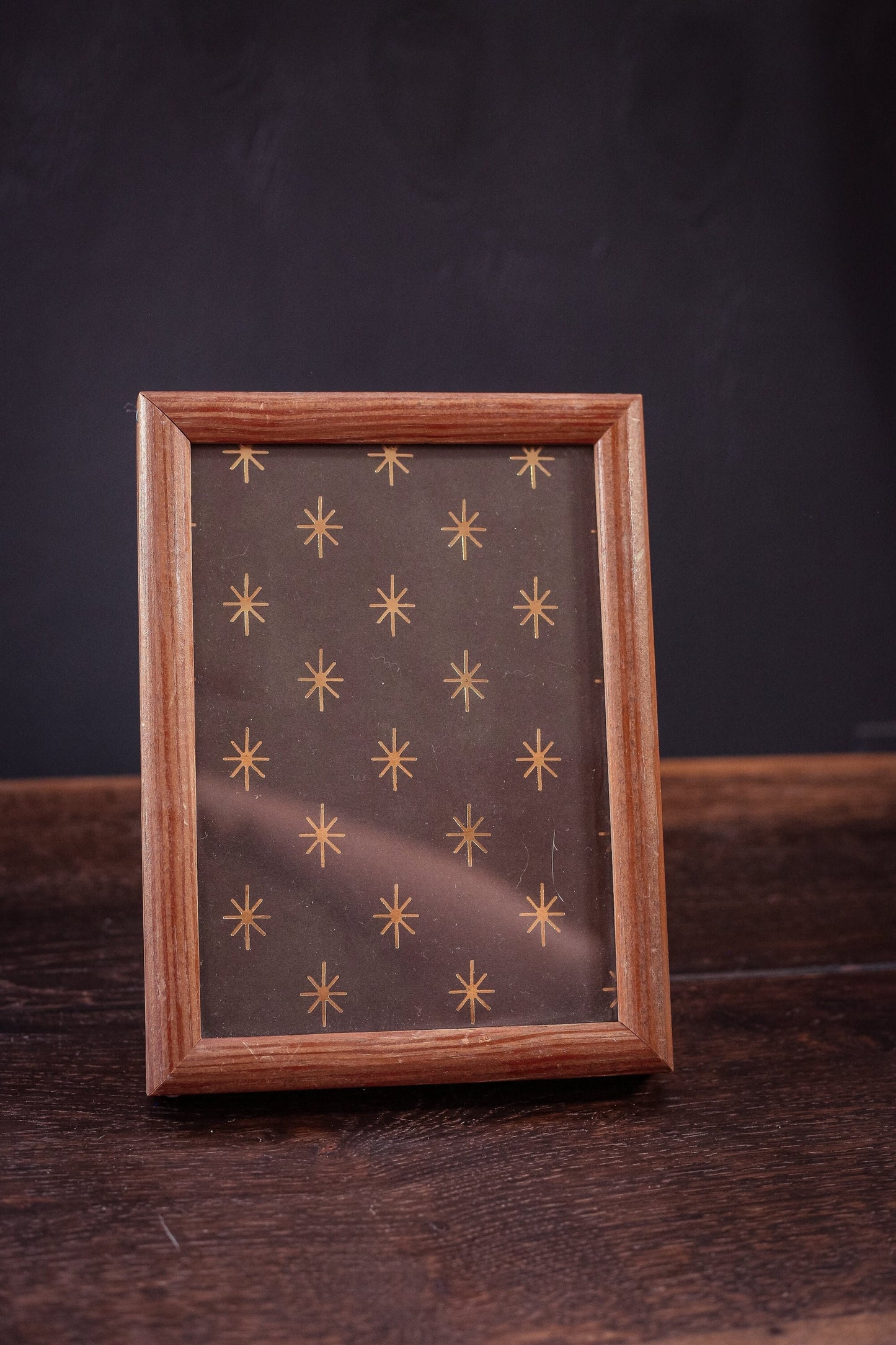 Minimal Wooden Photo Frame - Vintage Rustic Wood Picture Frame