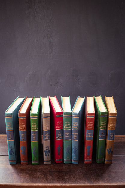 Collier's Junior Classics Set of 10 Books - Vintage Hardcover Illustrated Children's Book Set