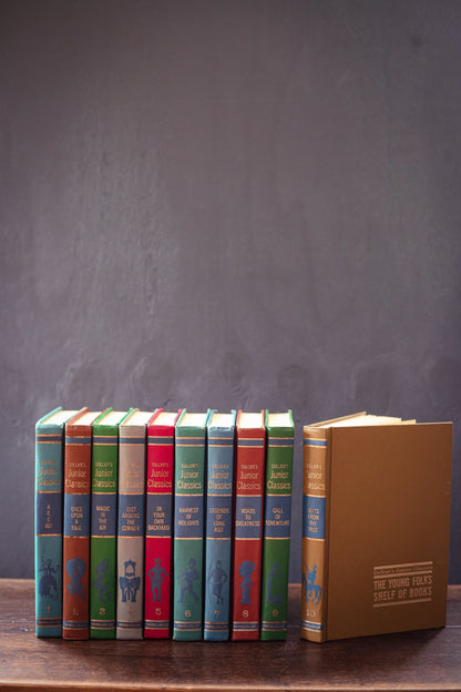 Collier's Junior Classics Set of 10 Books - Vintage Hardcover Illustrated Children's Book Set