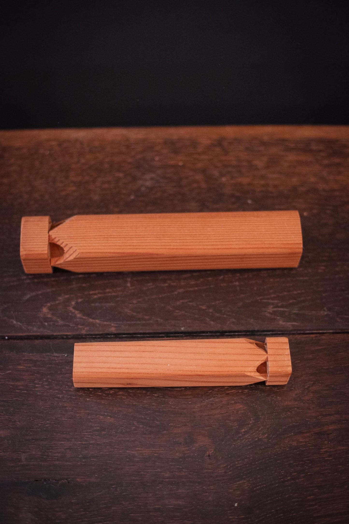 Vintage Wooden Train Whistles - *Select size from Dropdown