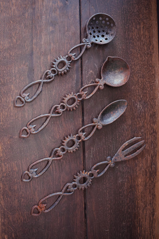 Cast Iron Decorative Utensils - Vintage Farmhouse Decor