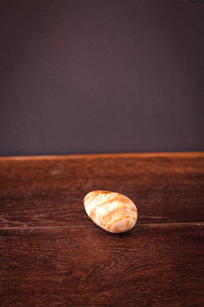 Onyx Marbled Stone Egg Art Object - Vintage Stone Egg