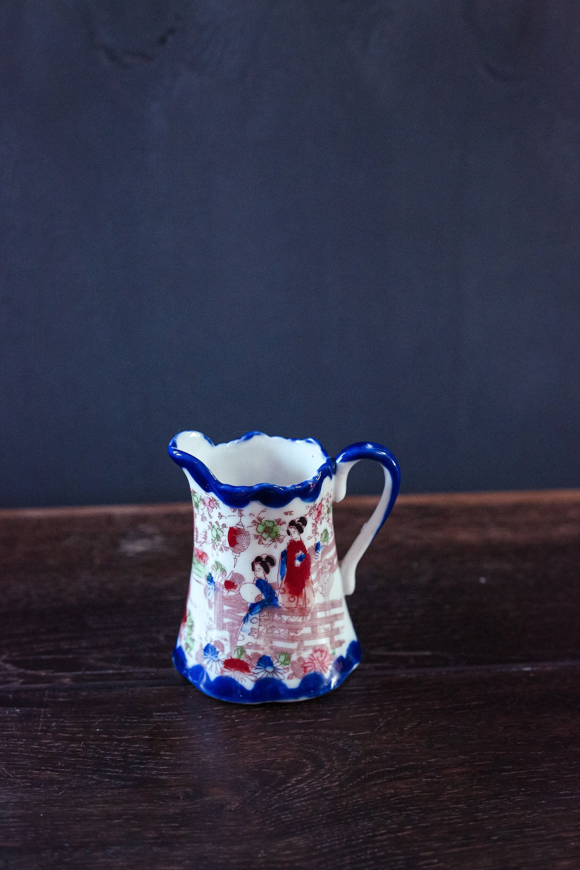 Japanese shops Hand Painted Pitcher