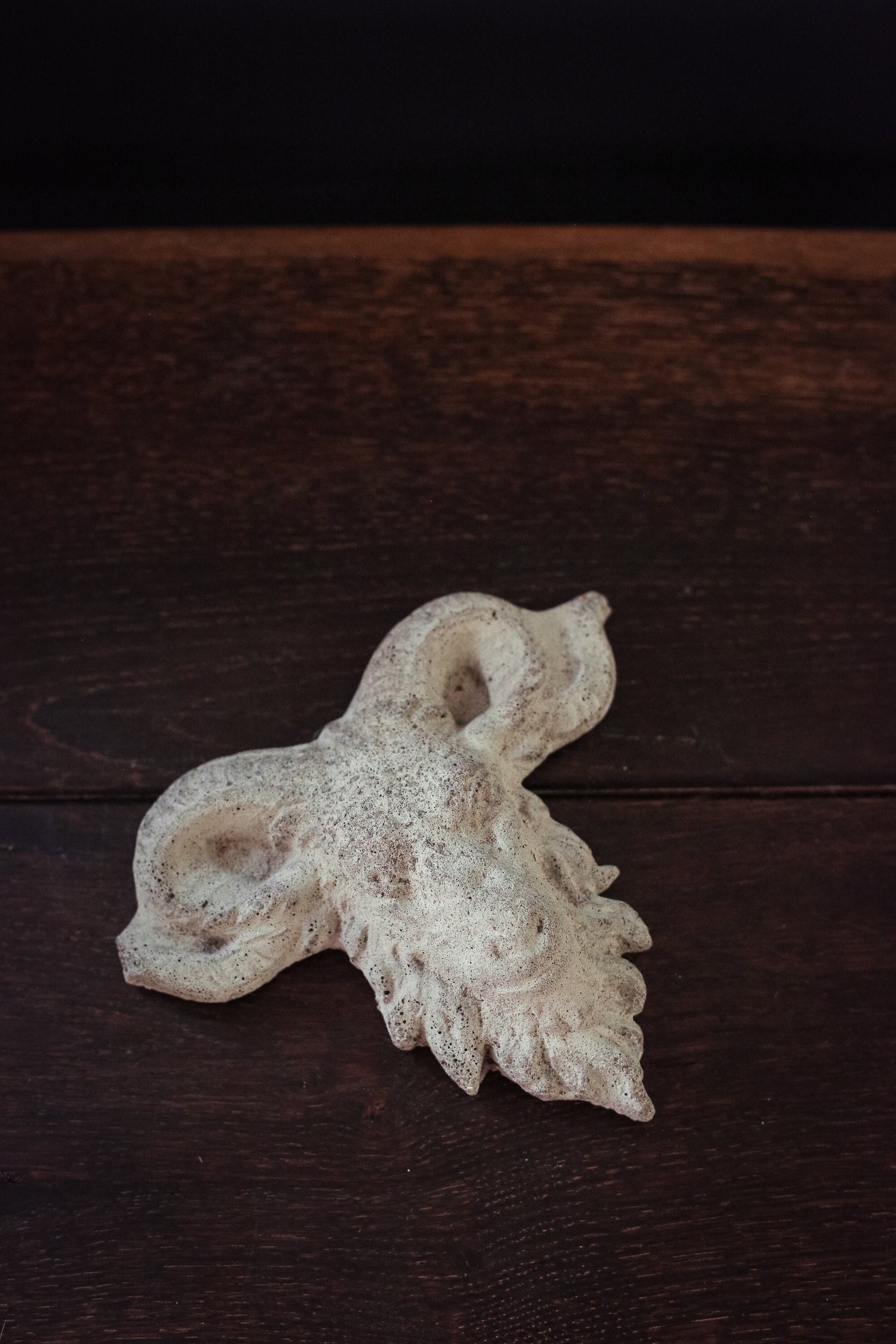 Concrete Rams Head Wall Hanging - Vintage Garden Porch Decor