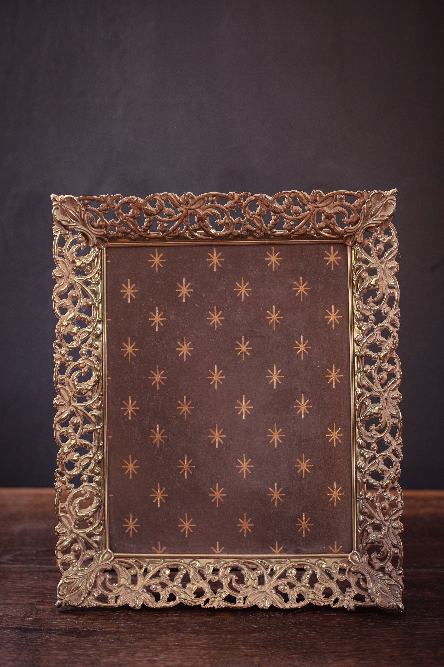 Ornate Brass Frame - Vintage Photo Frame