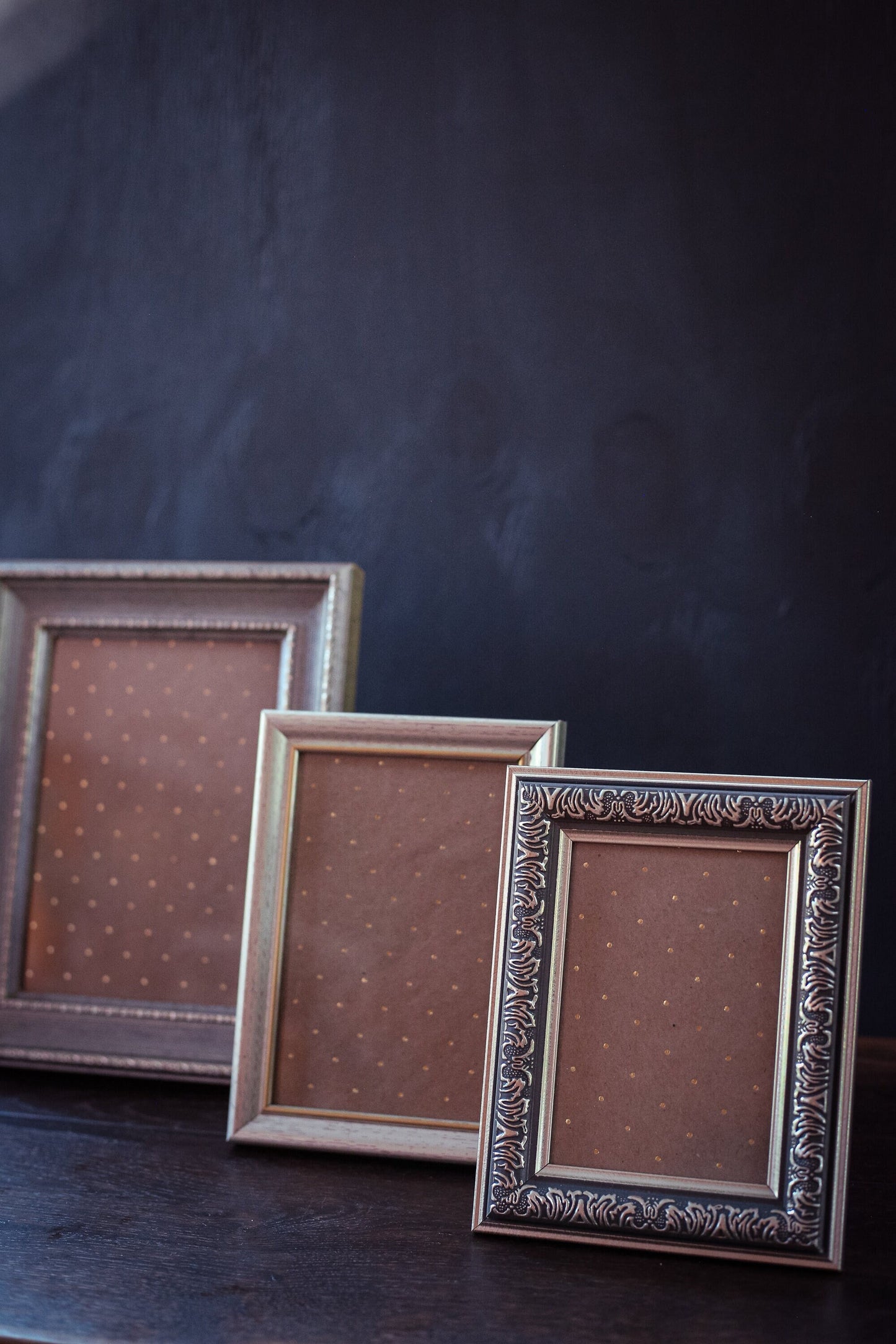 Trio of Silver Toned Photo Frames